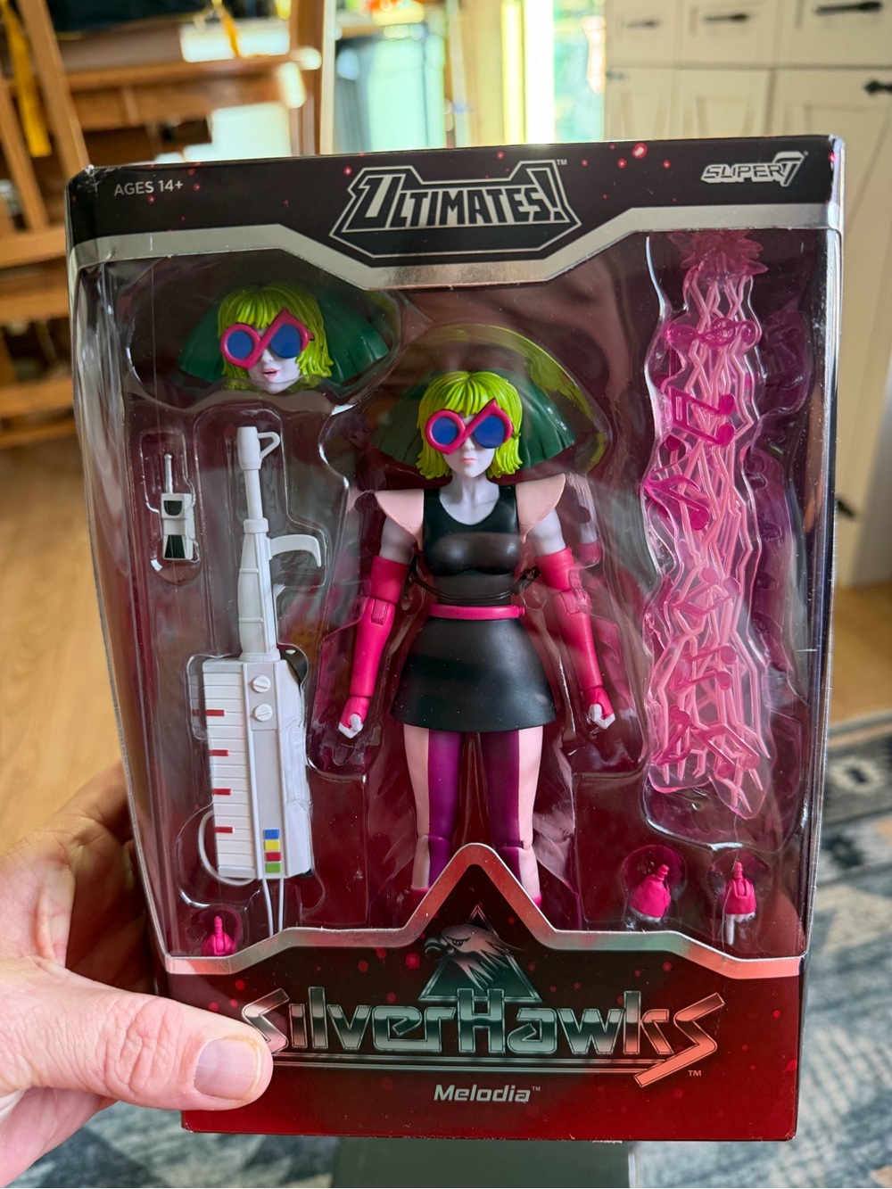 SilverHawks Melodia Action Figure - Pink & Green